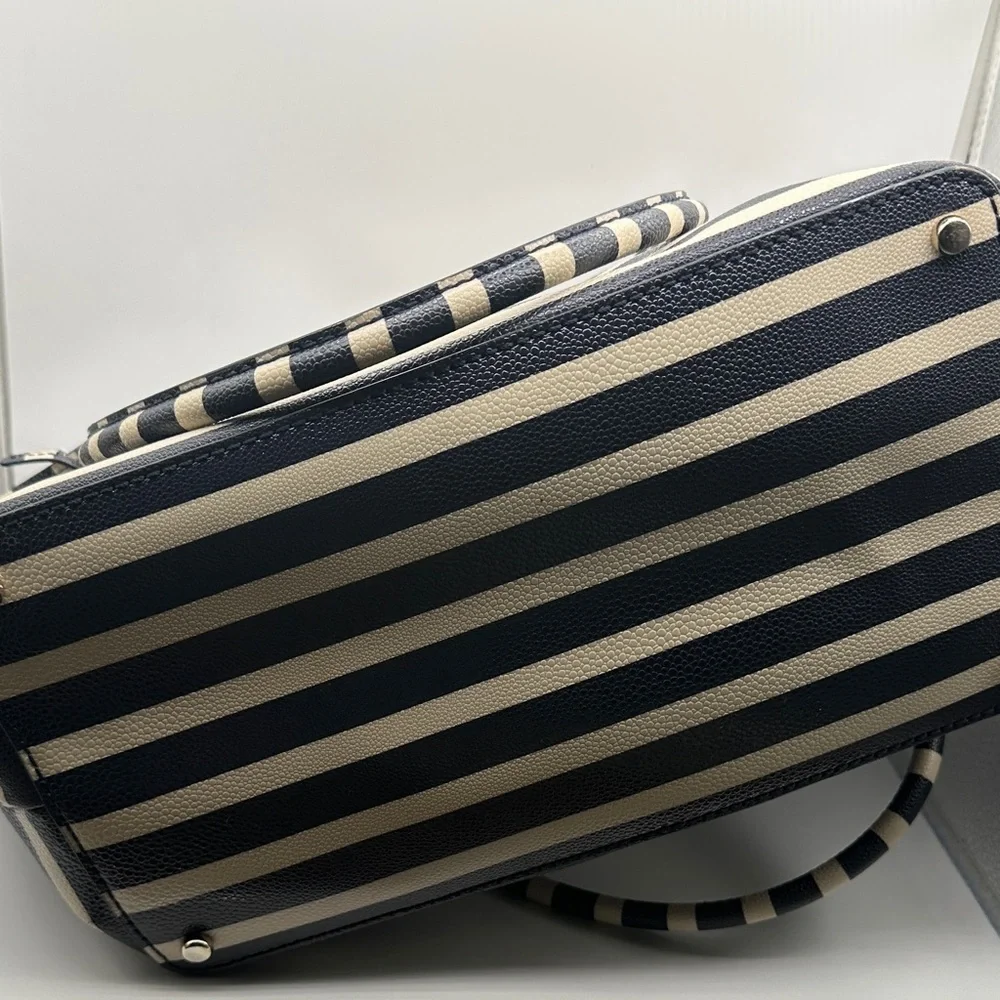 Kate Spade Striped Tote with Storybook lining